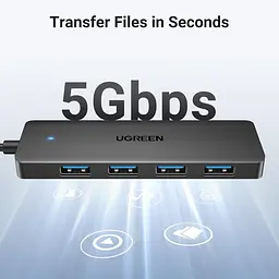 USB-Хаб Ugreen 4-Port USB 3.0 Hub 1m (UGR-35574) - мініатюра 4