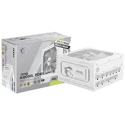 Блок живлення MSI 1000W (MAG A1000GL PCIE5 WHITE) - мініатюра 5