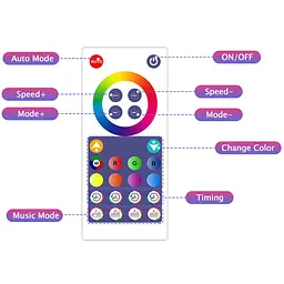 Модульный настінний світильник LED RGB 5V соты SAL-011B 6pcs Bluetooth USB with app White - мініатюра 7