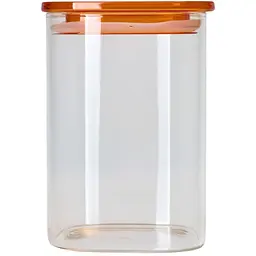 Ємність для зберігання MBM HOME 1.1 л прозора (KP-146 M T/ORANGE)