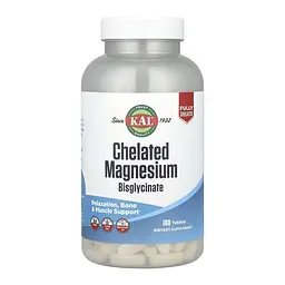 Магній бісгліцинат Chelated Magnesium Bisglycinate - 180 таблеток
