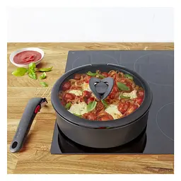 Кришка для посуду Tefal Ingenio, набір 3 шт, скло, пластик, чорний (L9849053) - мініатюра 5