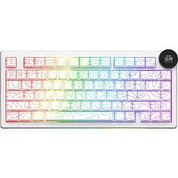 Клавіатура Ajazz AK820 V2 White Peach Switch біла (AK820-V2-WP-S-W) [175698]