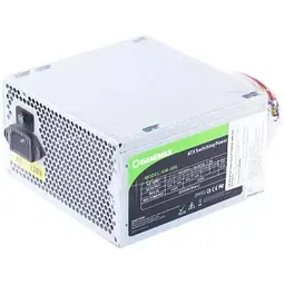 Блок живлення GameMax 500 Вт GM-500, 80+ Basic, Active PFC, 12 см, 3xSATA / 1x6pin / 1x4+4-pin / 1x20+4-pin, захист OVP / UVP / SIP / OCP / OLP / OPP / SCP