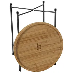 Складний стіл Bo-Camp Carnaby M 32x32 cm Bamboo Brown (1404322), Світло-коричневий - мініатюра 5