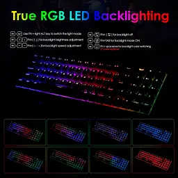 Клавіатура Redragon K688 RGB USB Mini [K688RGB-BW] [84556] - мініатюра 7