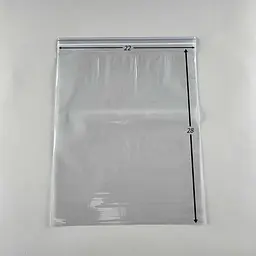 Пакети Zip-Lock прозорі 22x28 см, 100 шт, 50 мкм, поліетиленові пакети із застібкою - мініатюра 2