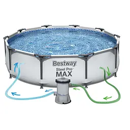 Каркасний басейн Bestway 56408 з фільтрувальним насосом 305x76 см - мініатюра 5
