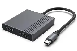 Адаптер Cablexpert A-CM-HDMIFDPF-01, USB Type-C на HDMI/DP
