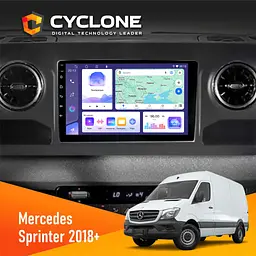 Штатна магнітола Mercedes-Benz Sprinter (W906) 2018+ Cyclone C10-011 4x64, DSP Cyclone (НФ-00008897)