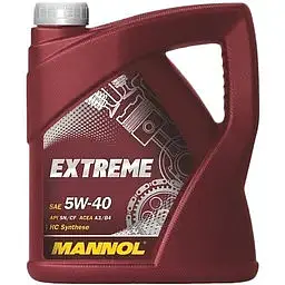 Автомобільна моторна олива MANNOL Extreme 5w-40 4л