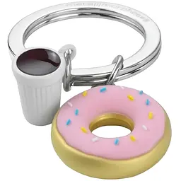 Брелок Metalmorphose Donut with Coffee Cup (8000020593045) - мініатюра 3