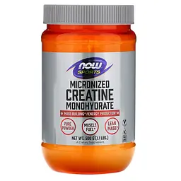 Креатин Creatine Monohydrate Micronized, 500 грам NOW 000301137