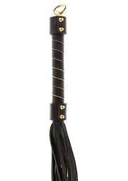 BDSM флогер Taboom Vogue Studded Whip 54 см чорний - мініатюра 8