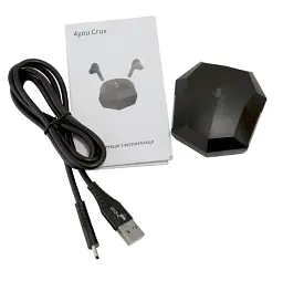 Bluetooth-гарнітура 4you CRUX black Game Design, BT 5.1 - мініатюра 3