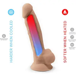 Фалоімітатор SilexD Tomas Flesh (MODEL 1 Size 9in) - мініатюра 5