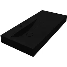 Умивальник Miraggio Viola 1000 L mirastone black 0002666, Чорний матовий