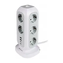 Мережевий фільтр живлення Verbatim 11 розеток, 2 x USB-C та 2 x USB-A (49547) - мініатюра 2