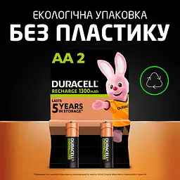 Акумулятор Duracell AA 1300 mAh, 2 шт. (6410548) - мініатюра 8