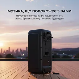 Портативна колонка Sharp Party Speaker PS-949 Black - мініатюра 8