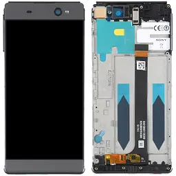 Дисплей Sony F3211 Xperia XA Ultra /F3212 /F3213 /F3215 /F3216 сірий, Graphite Black, з рамкою