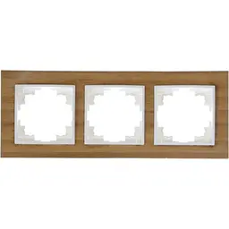 Рамка Brille потрійна бамбук NB-3F wood