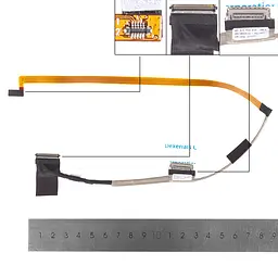 Шлейф матриці для Dell Inspiron 13 5300 5310 (eDP 30pin*0.4mm, 0HHN2F, 450.0MX05.0012, 450.0MX05.0011, Оригінал)