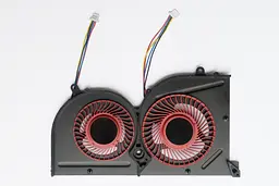 Вентилятор для ноутбука MSI GS62, GS63, GS73 (BS5005HS-U2L1), DC (5V, 0.5A+0.5A), 4+4pin, подвійний (для GPU) - мініатюра 2