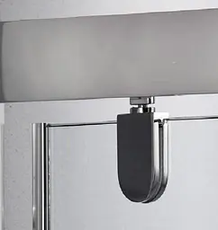 Душові двері Dusel FA516 100x190, універсальні, прозорий, хром - мініатюра 5