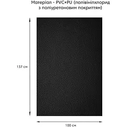 Самоклеюча екошкіра у рулоні 1.37х1м х 0.5мм Чорний SW-00001358 - мініатюра 4