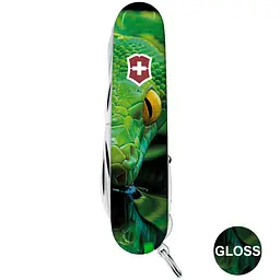 Ніж Victorinox Huntsman Zodiac 91мм 15функ Зелена дерев'яна змія - мініатюра 4