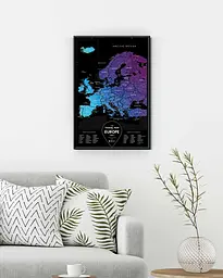Скретч карта світу 1DEA.me Travel Map Black Europe (13070) - мініатюра 4