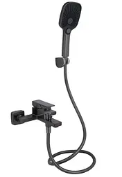 Змішувач для ванни Qtap Gemini QTGEM259GMB45684 Gunmetal Black PVD - мініатюра 2