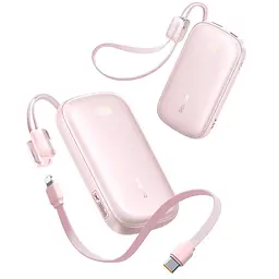 Портативний ЗП Power Bank Baseus EnerFill FC21 Qpow 3 Ultra 22.5W with cable 20000 mAh (PPFLS) Nebula Pink - мініатюра 4