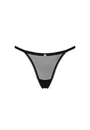 Трусики-стрінги Obsessive Celia Noir XL/XXL чорний - мініатюра 7