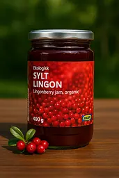 Органічне варення з брусниці SYLT LINGON 400 г IKEA - мініатюра 1