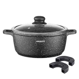 Каструля ARDESTO Gemini Anzio, 5л, алюміній, чорний (AR2454GE) - мініатюра 10