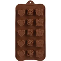 Форма силікон для цукерок Love 15 шт 20,5×10,3 см R34957