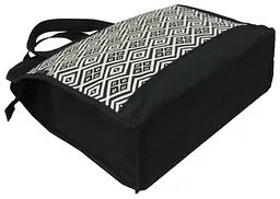 Сумка господарська для покупок Wallaby Україна Чорна з білим (2701.438)