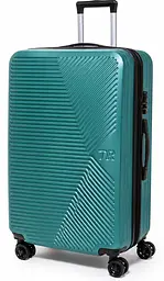 Валіза велика Fashion з розширенням L 115 л 48x71x31 см ABS-пластик Смарагдовий
