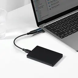 Перехідник Baseus Ingenuity Series Mini OTG Adaptor Type-C to USB-A 3.1 Blue (ZJJQ000003) - мініатюра 3
