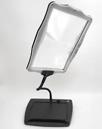Лупа з LED підсвічуванням від USB на штативі гнучкий трансформер 5-кратне збільшувальне скло універсальне 24×17см Brighter Viewer 8079-2 - мініатюра 6