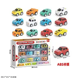 Ігрові інерційні машинки Cartoon Cars яскраві мультяшні автомобілі для дітей віком від 3 років (265-18B) в асортименті