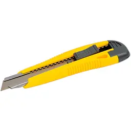 Ніж сегментний будівельний висувний MasterTool 18 мм посилений та 2 леза 17-0106