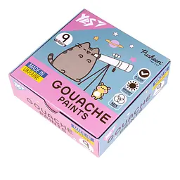 Фарби гуашеві Yes Pusheen 9 кольорів 20 мл (230401)