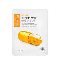 Маска для обличчя зволожуюча Bioaqua Vitamin Mask для сухої шкіри 30 г BQY04840