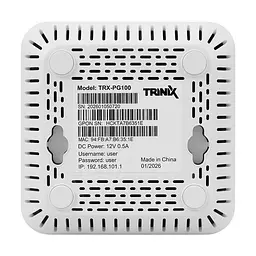 Абонентський оптичний термінал ХPON ONU GPON/EPON Trinix TRX-PG100 1 PON Port/1 Gigabit RJ45 (73-00673) - мініатюра 9