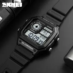 Чоловічий спортивний наручний годинник Skmei 1299 Чорний - мініатюра 4