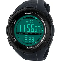 Годинник наручний дитячий Skmei 1241 Black, 1241BK (15914) - мініатюра 2