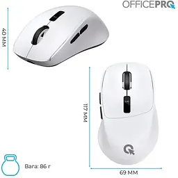 Миша OfficePro M398W Silent Click Wireless White [161158] - мініатюра 11